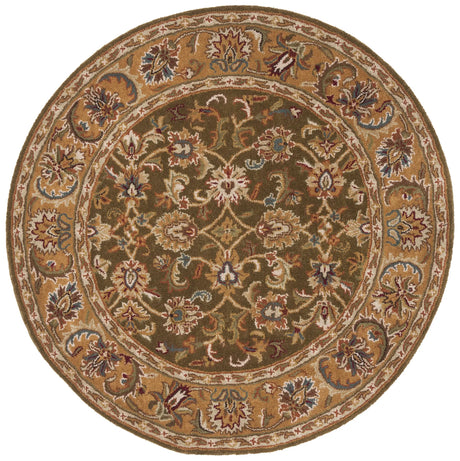 Safavieh Classic 5'-0" x 5'-0" Rug in Olive / Camel