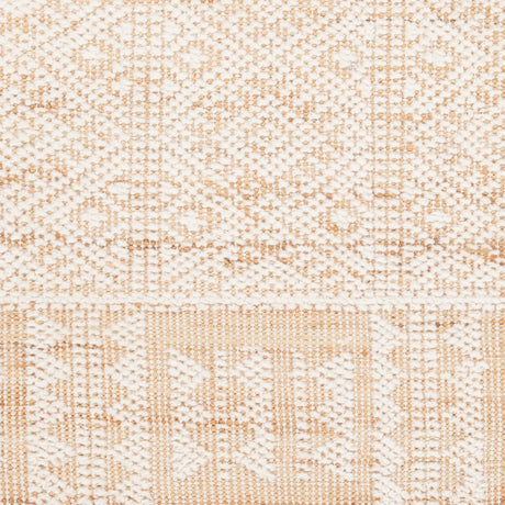 Chandra Ayla AYL-58001 White / Tan rug, close-up detail
