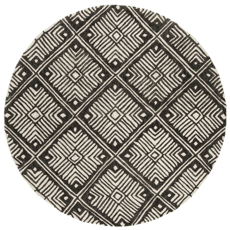 Safavieh Cambridge 6'-0" x 6'-0" Rug in Ivory / Charcoal