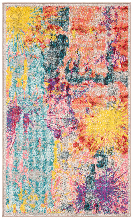 Safavieh Madison 200 3'-0" x 5'-0" Rug in Blue / Orange