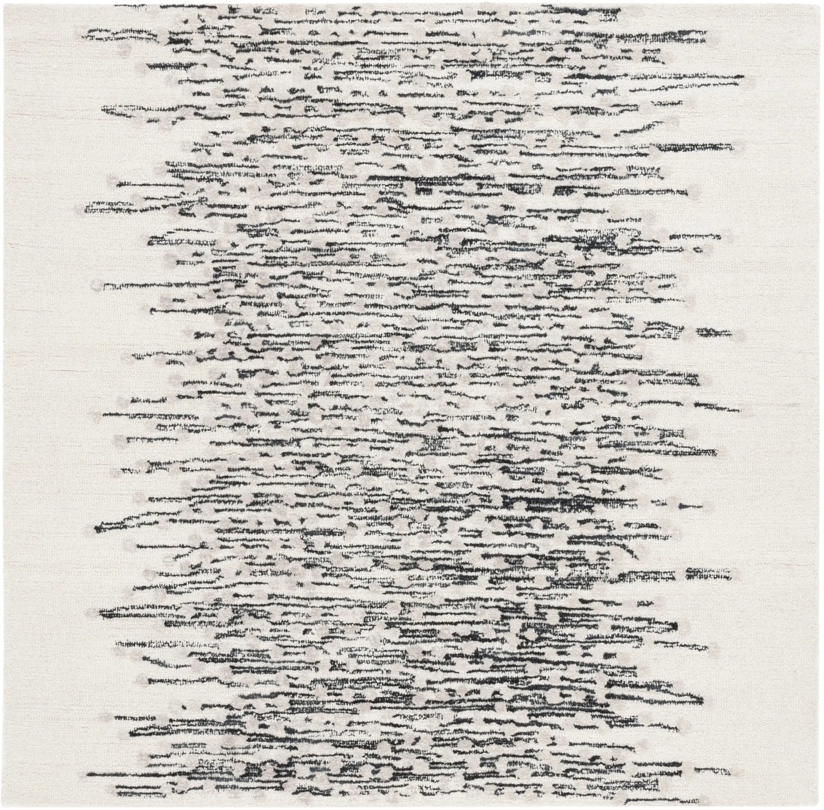 Safavieh Metro 6'-0" x 6'-0" Rug in Black / Ivory