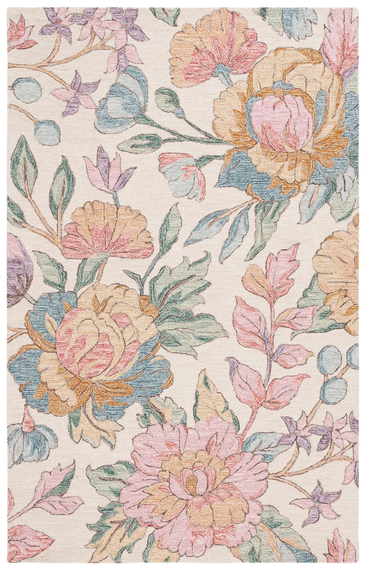 Safavieh Jardin 4'-0" x 6'-0" Rug in Ivory / Pink