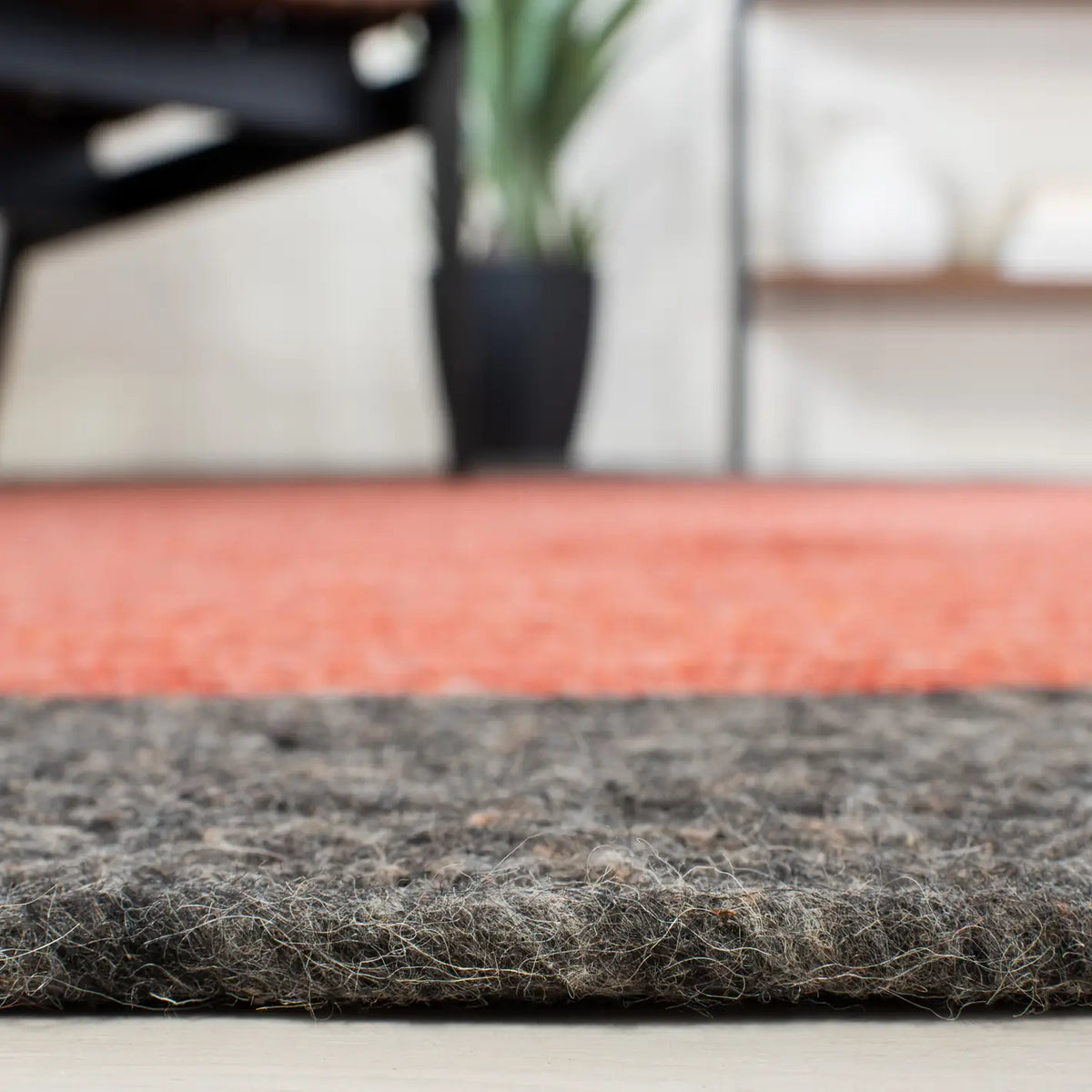 Safavieh Braided 5'-0" x 7'-0" Rug in Red / Black
