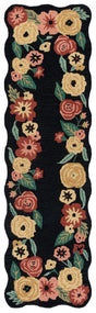Safavieh Jardin 2'-3" x 8'-0" Rug in Black / Pink