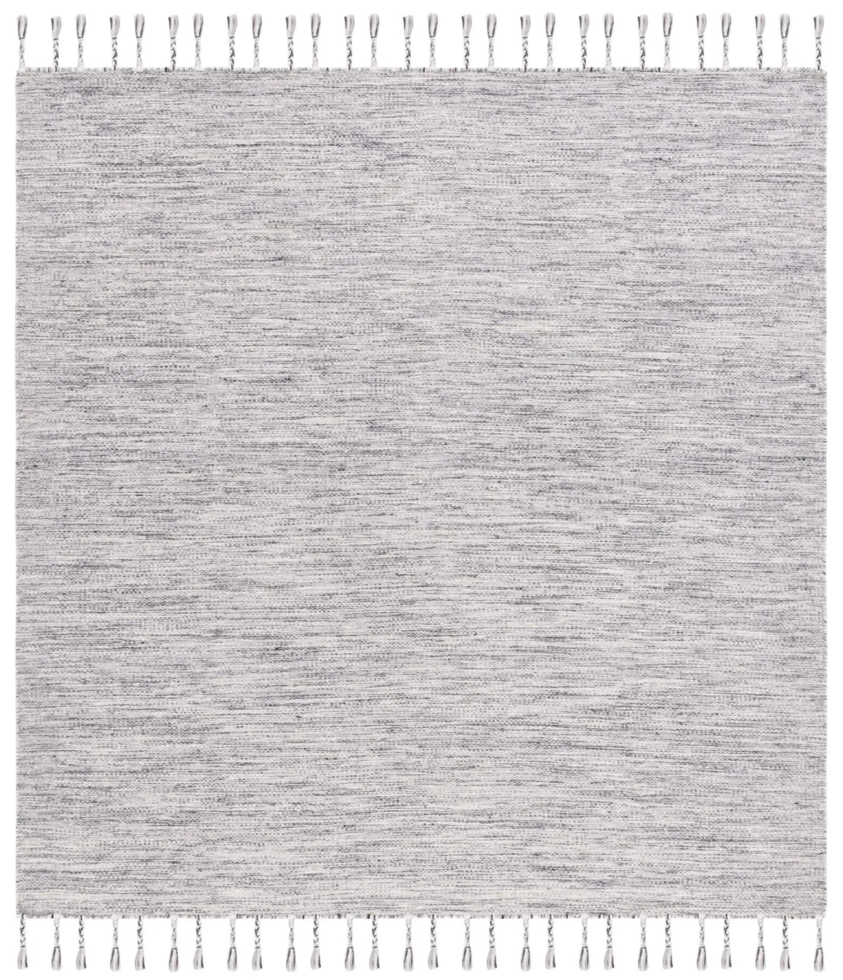 Safavieh Dhurries 6'-0" x 6'-0" Rug in Dark Grey / Beige