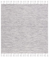 Safavieh Dhurries 6'-0" x 6'-0" Rug in Dark Grey / Beige