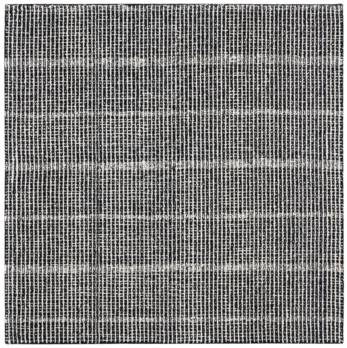 Safavieh Abstract 6'-0" x 6'-0" Rug in Black / Ivory
