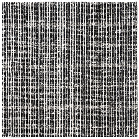 Safavieh Abstract 6'-0" x 6'-0" Rug in Black / Ivory