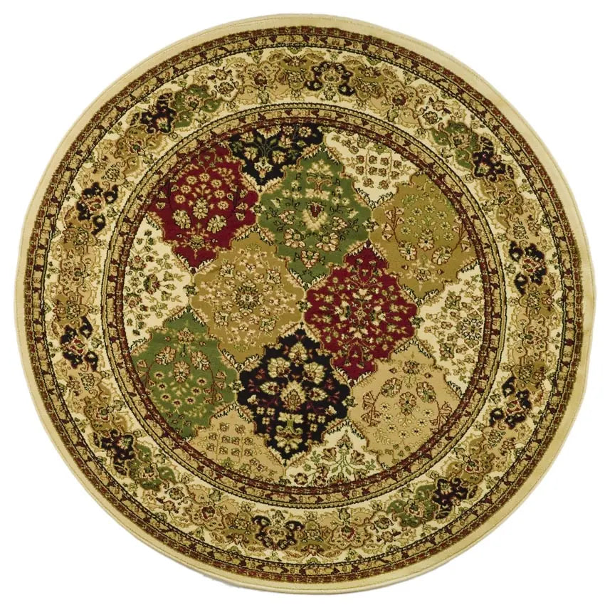 Safavieh Lyndhurst 5'-3" x 5'-3" Rug in Multi / Ivory