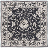 Safavieh Jardin 6'-0" x 6'-0" Rug in Black / Ivory
