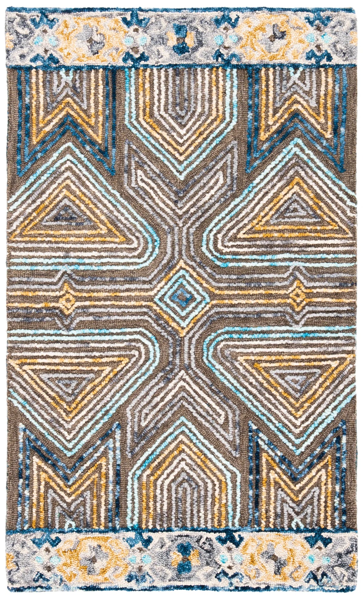 Safavieh Trace 3'-0" x 5'-0" Rug in Grey / Beige