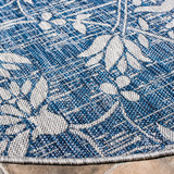 Safavieh Courtyard 6'-7" x 6'-7" Rug in Navy / Grey