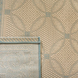 Safavieh Courtyard 5'-3" x 7'-7" Rug in Cream / Aqua