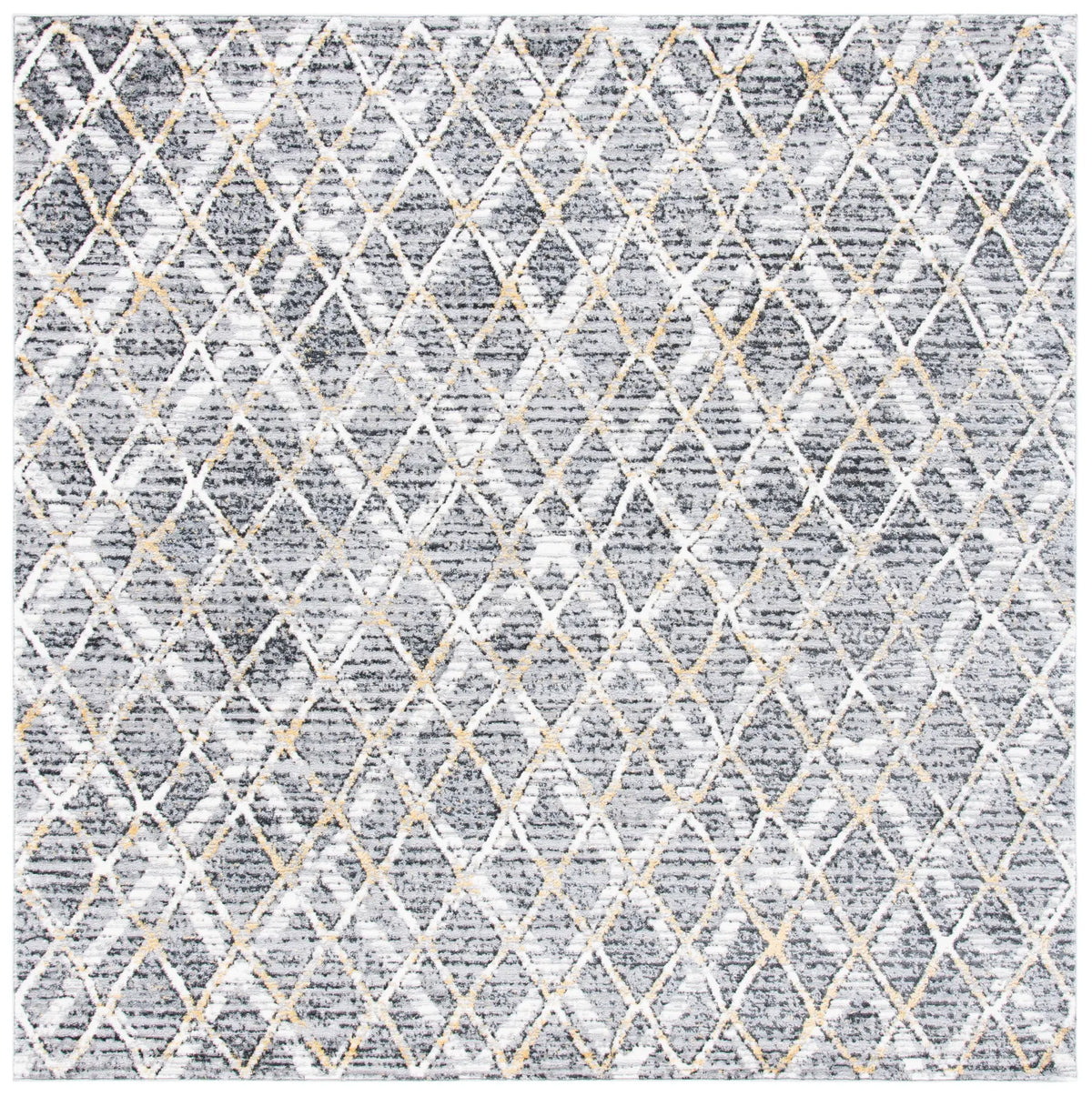 Safavieh Lagoon 6'-7" x 6'-7" Rug in Grey / Gold