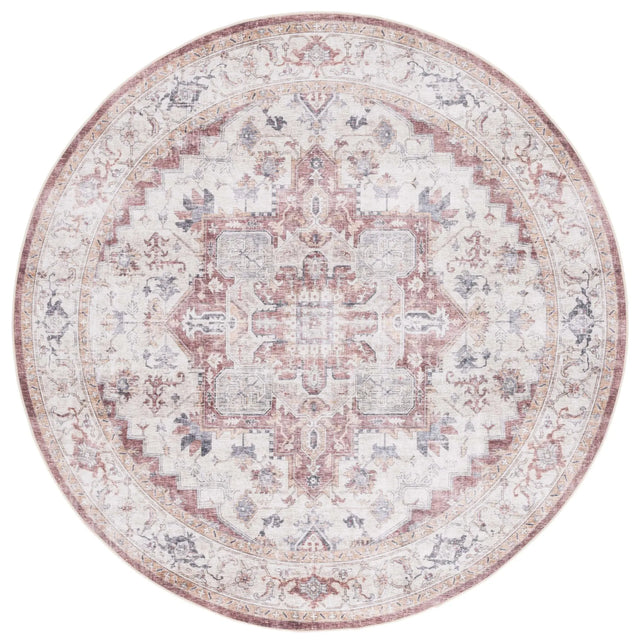 Safavieh Arizona 6'-0" x 6'-0" Rug in Beige / Rust