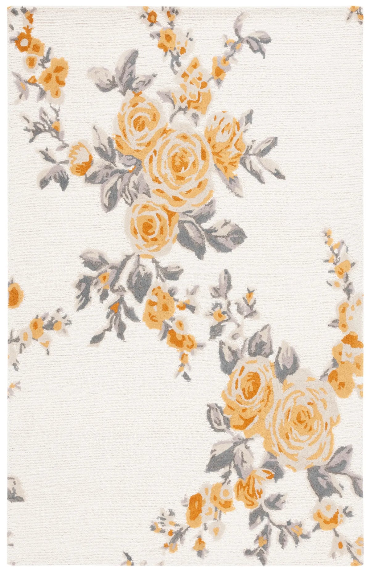 Safavieh Jardin 4'-0" x 6'-0" Rug in Ivory / Gold
