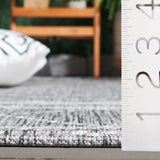 Safavieh Courtyard 4'-0" x 5'-7" Rug in Light Grey / Dark Grey