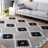 Safavieh Vermont 8'-0" x 10'-0" Rug in Black / Ivory