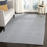 Safavieh Montauk 5'-0" x 8'-0" Rug in Navy / Ivory