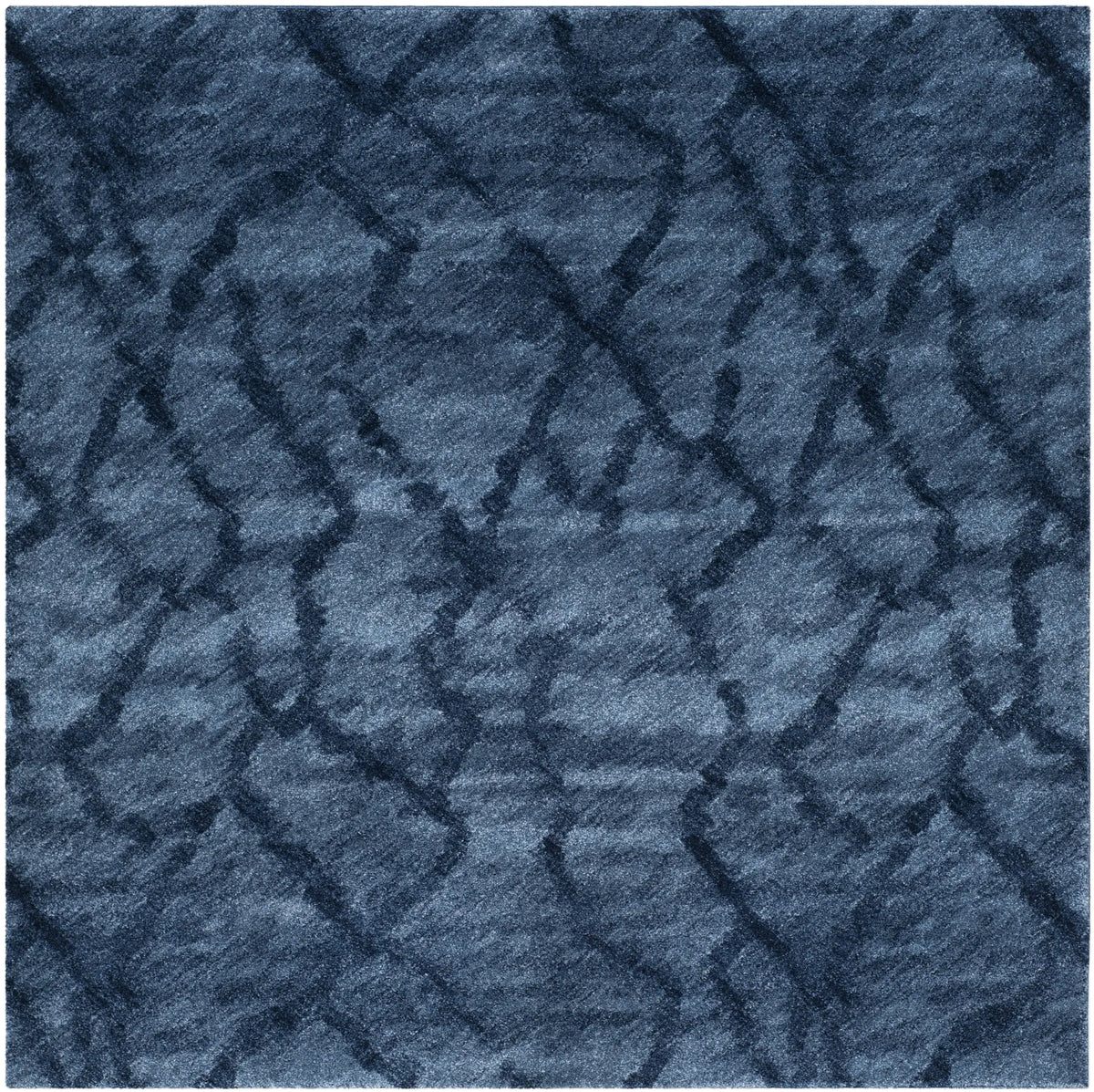 Safavieh Retro 8'-0" x 8'-0" Rug in Blue / Dark Blue