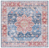 Safavieh Tucson 5'-0" x 5'-0" Rug in Blue / Rust