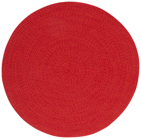 Safavieh Braided 4'-0" x 4'-0" Rug in Rust / Red