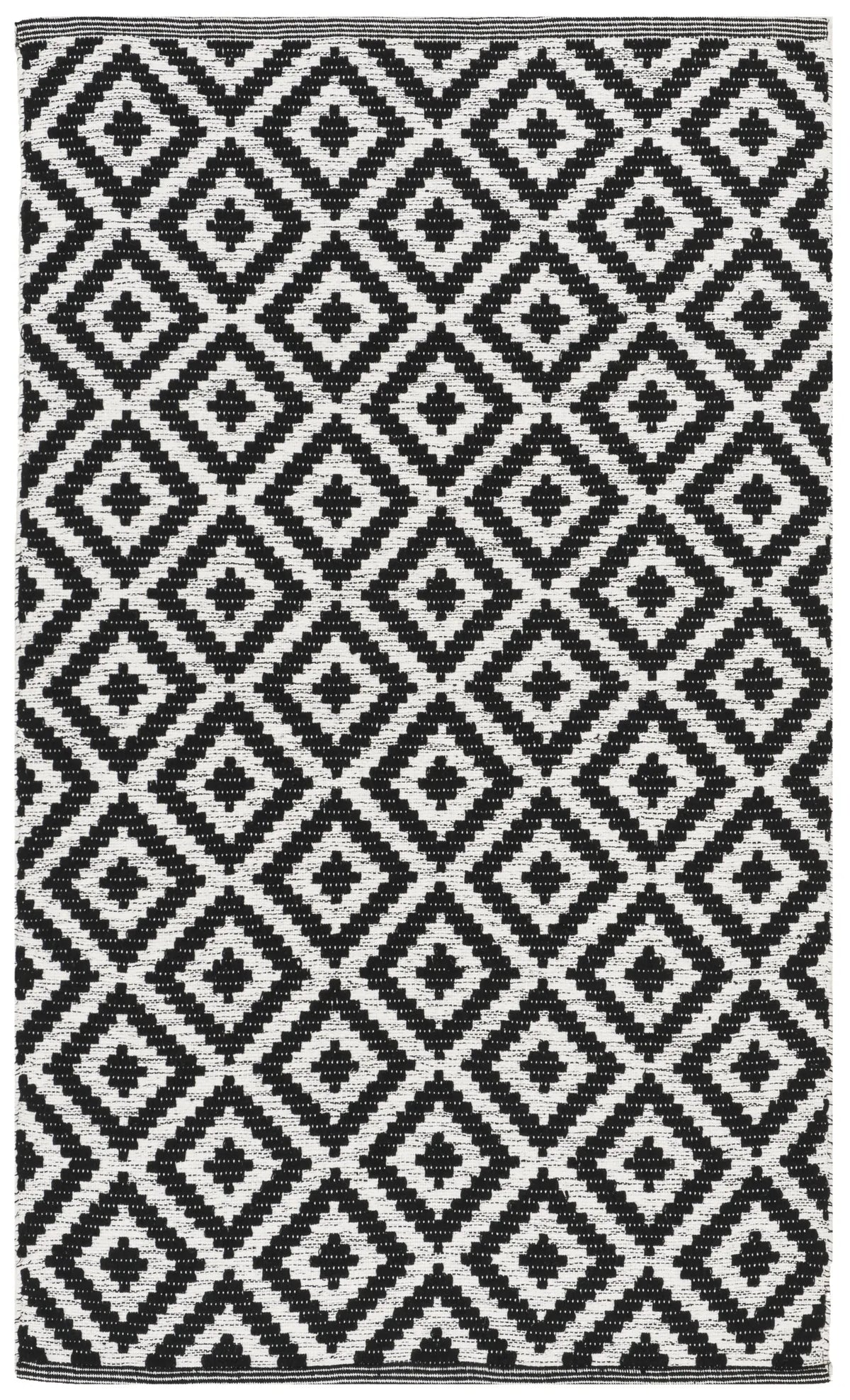 Safavieh Montauk 3'-0" x 5'-0" Rug in Black / Ivory