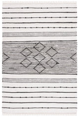 Safavieh Striped Kilim 4'-0" x 6'-0" Rug in Ivory / Black