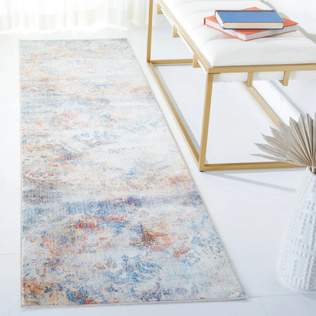 Safavieh Vintage Persian 2'-2" x 8'-0" Rug in Blue / Beige