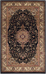Safavieh Lyndhurst 3'-3" x 5'-3" Rug in Black / Ivory