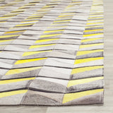 Safavieh Studio Leather 8'-0" x 10'-0" Rug in Ivory / Yellow