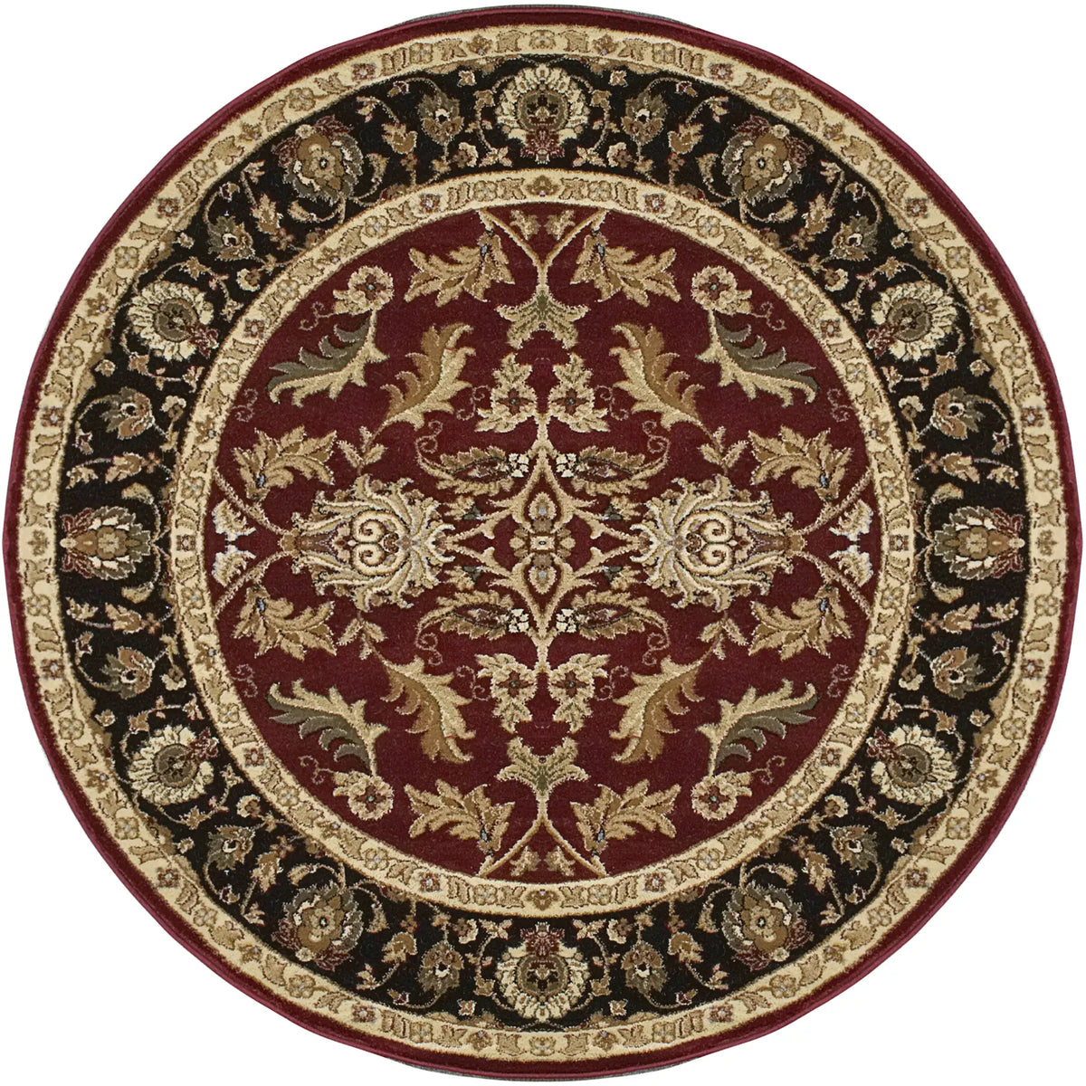 Dynamic Rugs Yazd 1744 Red Rugs - Round