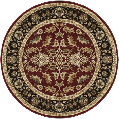 Dynamic Rugs Yazd 1744 Red Rugs - Round