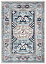 Safavieh Kazak 100 4'-0" x 6'-0" Rug in Grey / Blue