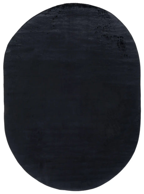 Safavieh Faux Rabbit Fur 5'-0" x 7'-0" Rug in Black
