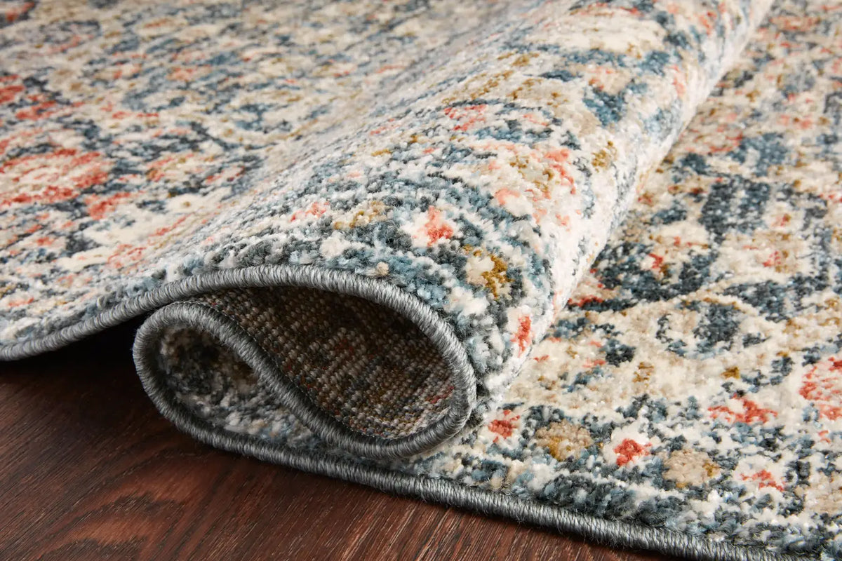 Loloi Saban Sab-02 Blue/Spice Rugs - pile height