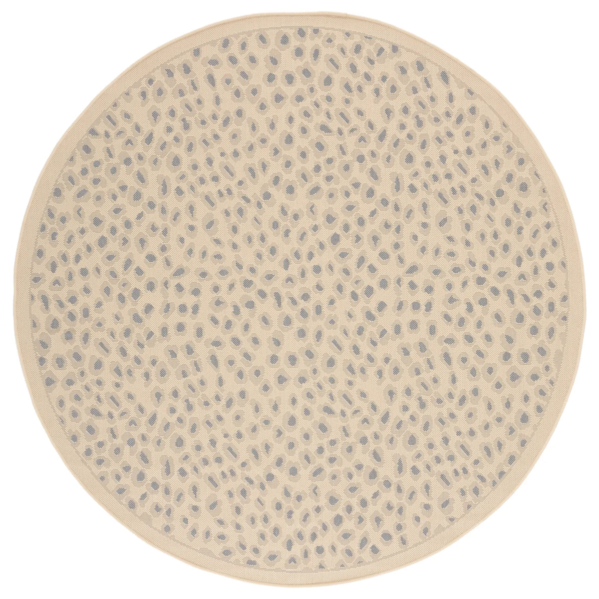 Safavieh Courtyard 6'-7" x 6'-7" Rug in Beige / Gold