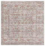 Safavieh Vintage Tabriz 6'-7" x 6'-7" Rug in Grey / Rust