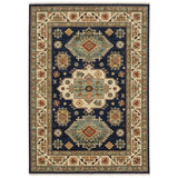 Oriental Weavers Lilihan 532B6 Navy/ Multi Rug - main flat