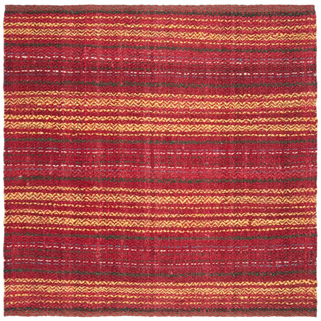 Safavieh Natural Fiber 6'-0" x 6'-0" Rug in Red / Gold