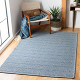 Safavieh Augustine 4'-0" x 6'-0" Rug in Navy / Light Grey