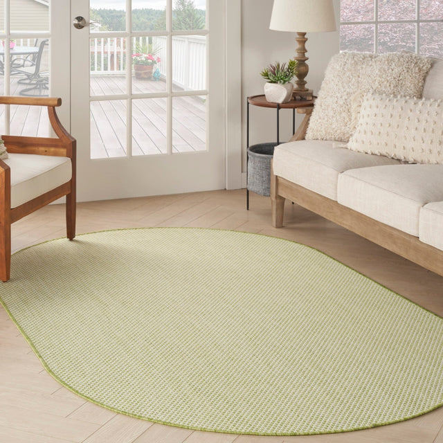 Nourison Courtyard Cou01 Ivory Green Rugs