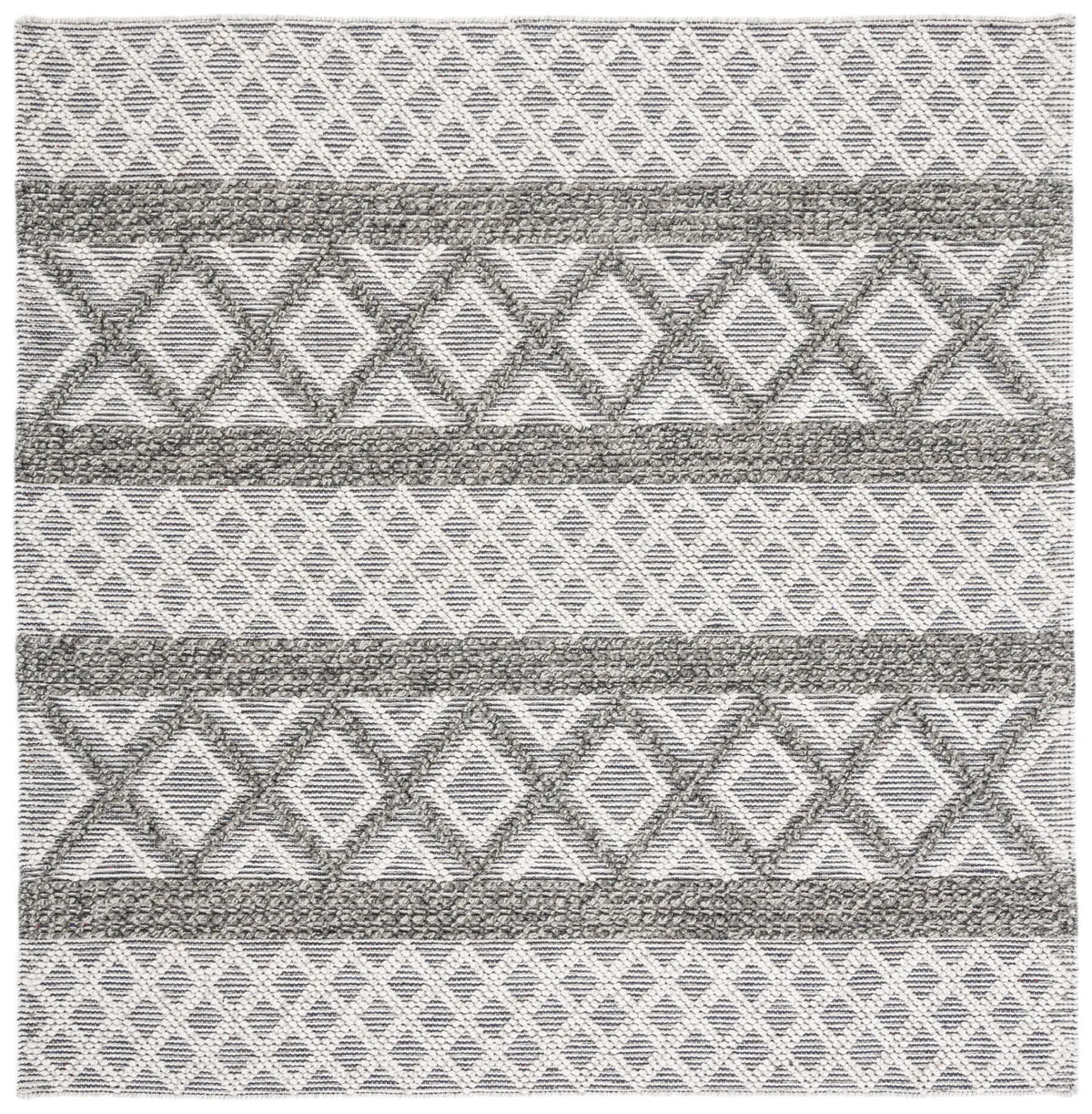 Safavieh Vermont 6'-0" x 6'-0" Rug in Ivory / Dark Grey