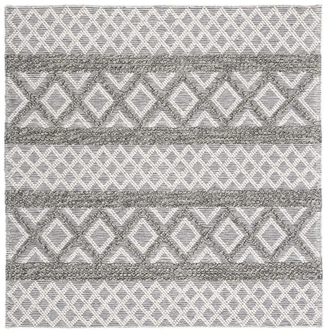 Safavieh Vermont 6'-0" x 6'-0" Rug in Ivory / Dark Grey