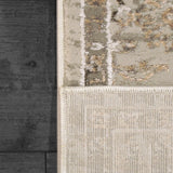 Dynamic Rugs Renaissance 3150 Ivory/Grey/Rust Rug - Corner