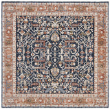 Safavieh Heirloom 700 6'-7" x 6'-7" Rug in Navy / Beige