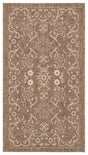 Safavieh Courtyard 2'-0" x 3'-7" Rug in Brown / Creme