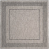 Safavieh Courtyard 6'-7" x 6'-7" Rug in Beige / Black