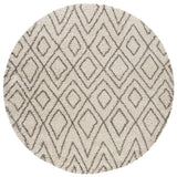 Safavieh Hudson Shag 7'-0" x 7'-0" Rug in Ivory / Grey