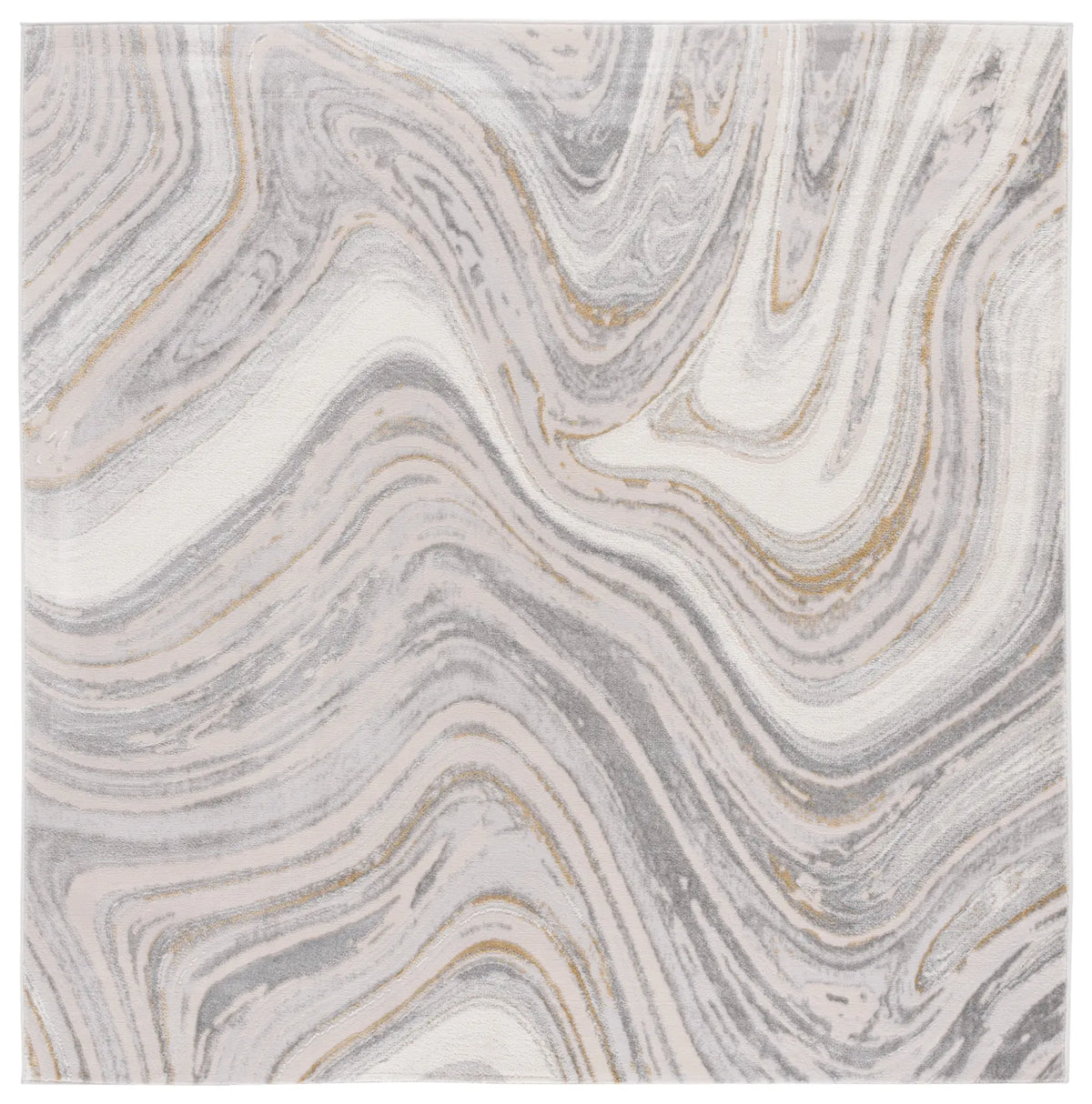 Safavieh Prestige 6'-7" x 6'-7" Rug in Ivory / Grey